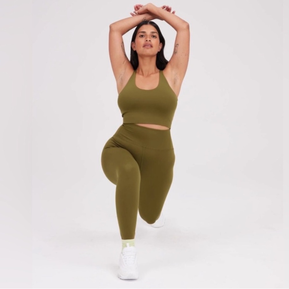 Girlfriend Collective Olive Green Leggings